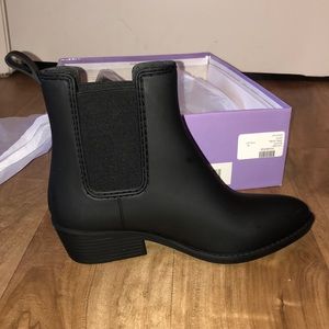 Never Worn Black Jeffrey Campbell Rain Boots